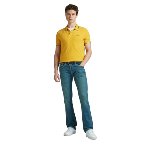 Image of Pepe Jeans Men's Cotton Regular Fit Polo T-Shirt