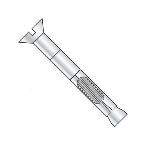 3/8" x 4" Sleeve Anchors/Flat Head/Steel/Zinc (Carton: 50 pcs)