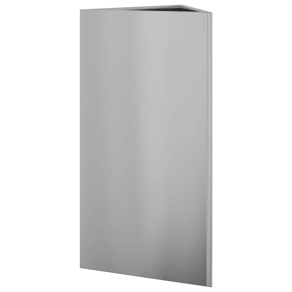Macetas triangulares de acero galvanizado, 2 unidades, 40 x 40 x 75 cm, bancal alto para balcón, terraza, jardín, jardinera estable para exteriores