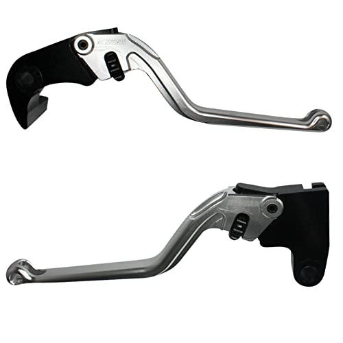 ACCOSSATO Paar graue Hebel für Triumph Daytona 675 von 2006 bis 2017 (CC 675)