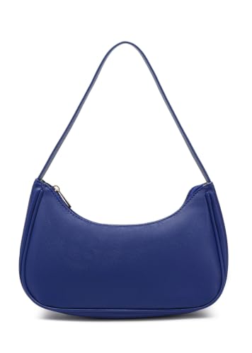Image of Afashor Shoulder Bags for Women Vegan Leather Hobo Sling Tote Handbag Retro Clutch Purse with Zipper Closure