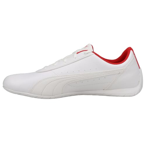 PUMA Mens Scuderia Ferrari Neo Cat Lace Up Sneakers Shoes Casual - White3