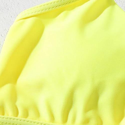 New Girls Yellow Flowers Split Swimsuit Small Middle and Large Children's Swimwear Children's Bikini Swim Suite for Kids2