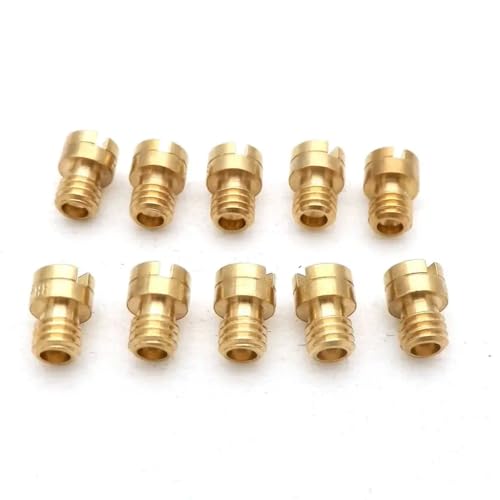 ユニバーサルフィット 10 個パック 4mm 5mm メインジェット M4 M5 GY6 50cc 139QMB PZ19 OKO KOSO キャブレター アフターマーケット交換用(60-82 (M5))