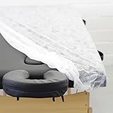 50 Stück Einweg Spannbezug 60×180 cm bis 80×210 cm, Spannlaken, Einwegbezüge mit elastischem Band, Einweg-Spannbettlaken aus Vliesstoff 15 g/m², Einweg Auflage für Massageliegen, Behandlungsliege