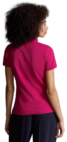 Image of Polo Ralph Lauren Women's Classic Fit Mesh Polo Shirt, PinkSky, X-Small