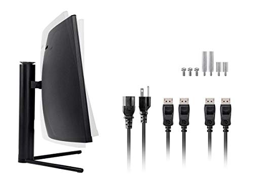 Image of Monoprice Curved Gaming Monitor - 49 Inch, 120Hz, 4ms, 5120x1440p, 32:9, DQHD, 1800R, Adaptive Sync, VA with Quantum LCD - Dark Matter Series