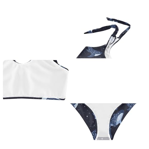 Image of Boccsty Cute Crab Red Blue Girls Swimsuits Kids Bikini Sets 2 Pcs Bathing Suit for 3T