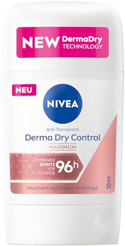 NIVEA Derma Dry Control Maximum Deo Stick 50 ml – Long-lasting Sweat & Odour Protection for Under-Arms, All Skin Types - image 1
