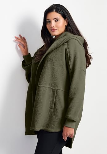 Women's Plus Size Weekender Hooded Fleece Jacket3