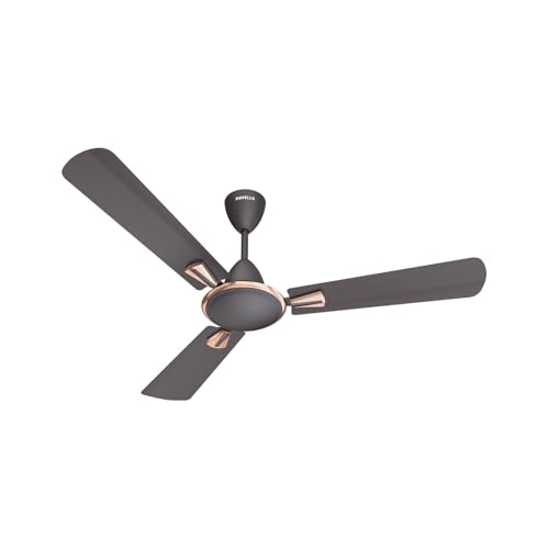Image of Havells Quickair 600mm Ceiling Fan, High-Speed, Energy Efficient & Silent Operation with Modern Design, Perfect for Small Spaces | 2 Years Manufacturer Warranty | Smoke Brown