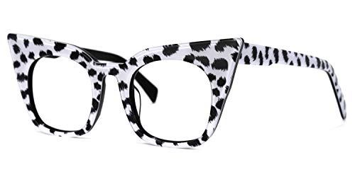 Image of VOOGLAM Cateye Blue Light Glasses for Women Anti Eyestrain Dry Eyes Computer Phone TV Eyewear