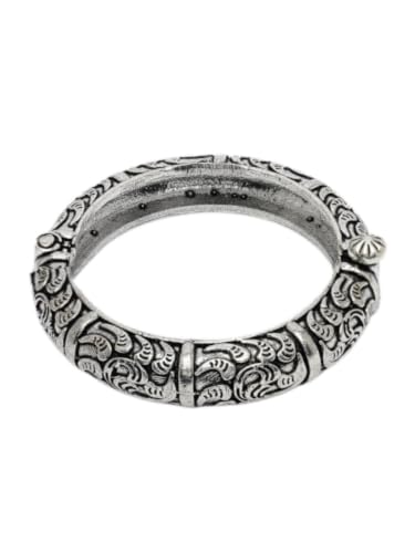 NVR Silver-Toned German Silver Oxidised Kada Bangle for Women and Girls (B0D3GTD9LV) Amazon Price History, Amazon Price Tracker