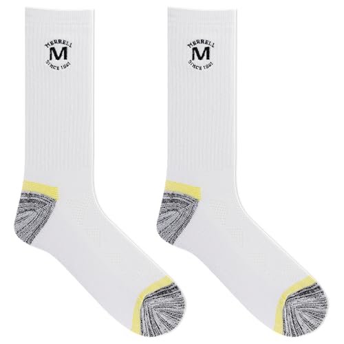Image of Merrell Men's and Women's MOAB Hiking Midweight Cushion Socks - Unisex Coolmax Moisture Management and Arch Support