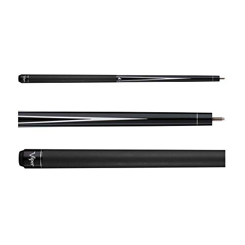 Viper Diamond 58" 2-Piece Billiard/Pool Cue, Black, 18 Ounce