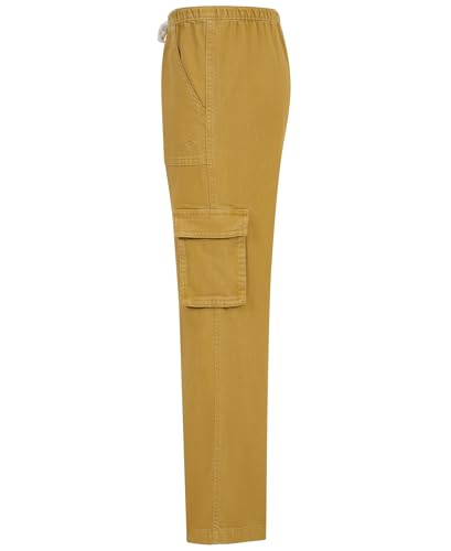 Image of Roxy Girls' Precious Wide Leg Twill Cargo Pants, Relaxed Fit