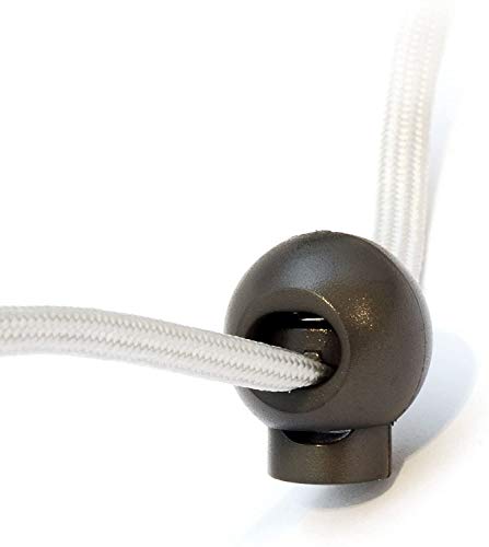 Pack of 10 cord stoppers, cord clamp, black, ideal for 3/4/5 mm cord, laces, band clamp, toggle stop for ropes jackets - Image 3