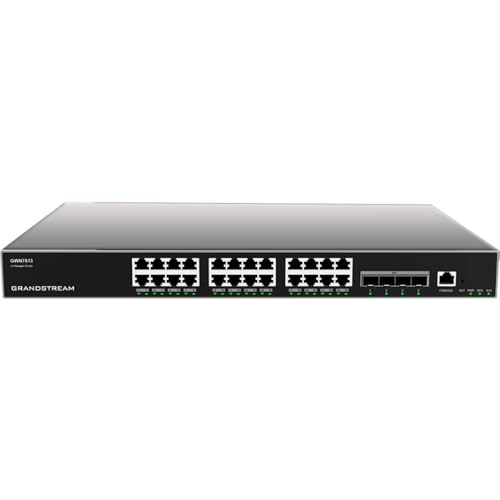 Grandstream Gwn7813 Switch Gestibile Layer (Layer) 3 Rackable. Porte: 24X Gbe Rj45, 4X Sfp+, Psu Ridondante Opzionale Marca