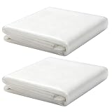 4 x 5M Gewächshausfolie Winterfest,150Mu/600G Extra Dick Polyethylen Folie,Abdeckfolie Stark Baufolie Transparent Plastikfolie,Staubschutzfolie Polyethylenfolie für Garten Treibhaus Folientunnel