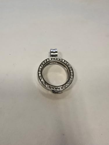 Colgante Moneda Quiges de 25mm en Acero Inoxidable con Circonitas para Mujer 2