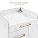 BarberPub Salon Trolley Cart, Hair Styling Rolling Cart with 2 Lockable Wheels, Barber Organizer with 3 Drawers, 2 Cabinets and 3 Tool Holders, Beauty Storage Utility Trolley DC2053 (White)