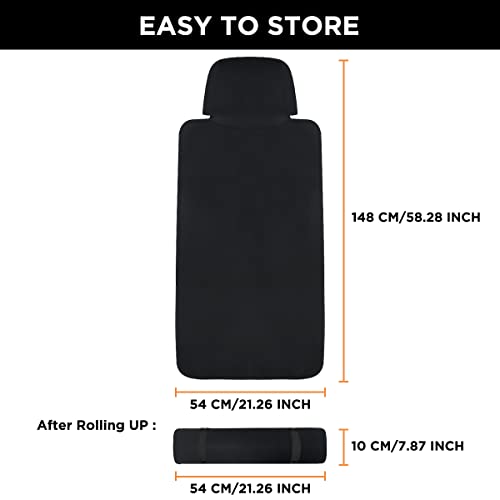 Dreamania Waterproof Seat Cover,2Pcs Upgraded Neoprene Sweat Carseat Protector, Perfect For Universal Anti-Slip Car Truck Suv Seat, Ideal For Surfing Yoga Gym Workout, Black #TOP5