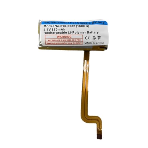 SONXIAVIVO 616-0232 Battery, Compatible with iPod 5th - 7th Generation Video Classic A1136 A1238 6th 80GB 6.5th 120GB 7th 160GB 5th 30GB 850mAh