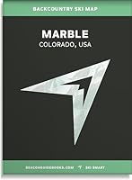 Backcountry Ski Map, Marble, CO 1970190531 Book Cover