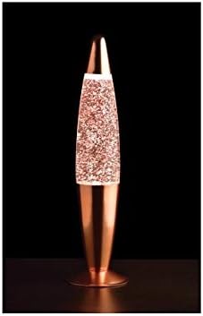 Classic Rocket Design Copper Base Copper Glitter Peaceful Motion Mood lamp