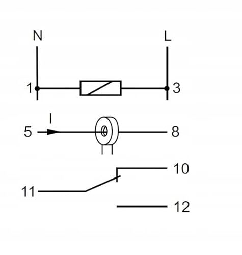 Stromkontrollrelais 1-Phasen 0,6-16A AC 1P 0,5-10sek EPP-619 f&f 5908312593928