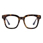 Madison Avenue Women Blue Light Glasses,Oversize Blue Light Glasses for Women, Anti Eyestrain & UV Protection Computer Eyeglasses (Tortoiseshell)