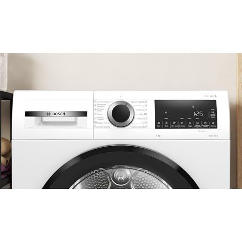 Miniatura 3 de Bosch Secadora Con Bomba De Calor, 9 Kg, Autodry, Media Carga, Antiarrugas, Blanco, Wqg24200es