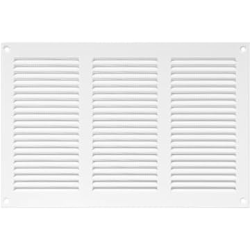 12" x 8" Inch / 300 x 200 mm White Air Vent Cover - Quality Steel Return Air Grilles - for Ceiling and Sidewall - HVAC - with Insect Protection Screen (11.81'' x 7.87'' Inch, White)