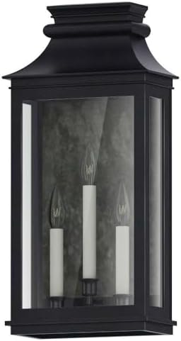 Maxim Savannah VX - 3 Light Outdoor Wall Mount-22 Inches Tall and 10.5 Inches Wide-Black Oxide Finish