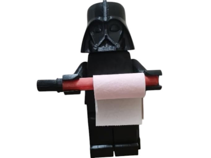 Porte-papier toilette Dark Brick. Décoration murale sans percer le mur.