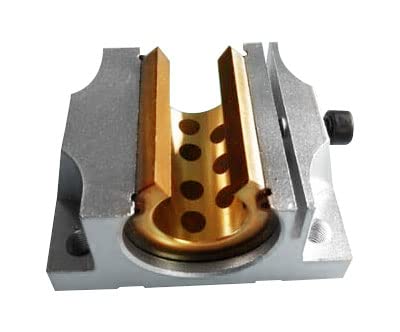 AYAZER 1 Stück TBR16LUU mit Kupfer 16 mm TBR16 Linearkugellager-Stützblock CNC-Fräser for 3D-Druckerteile Linearschiene(TBR16LUU with Copper)