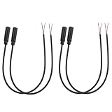 Jiozermi 4 Pcs 1ft Replacement 3.5mm Female Plug to Bare Wire Open End TRS 3 Pole Stereo Audio Cable, 1/8' 3.5mm TRS Female Jack Cable Connector Adapter for Speaker Headphone Microphone Cable Repair