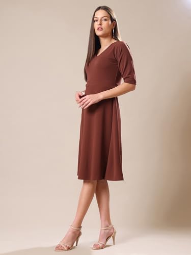Image of PURVAJA Women's Fit & Flare Mini Dress (Bely-033-040)