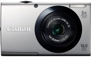 Canon PowerShot A3400 is 16.0 MP Digital Camera with 5X Optical Image Stabilized Zoom 28mm Wide-Angle Lens with 720p HD Video Recording and 3.0-Inch Touch Panel LCD (Silver)