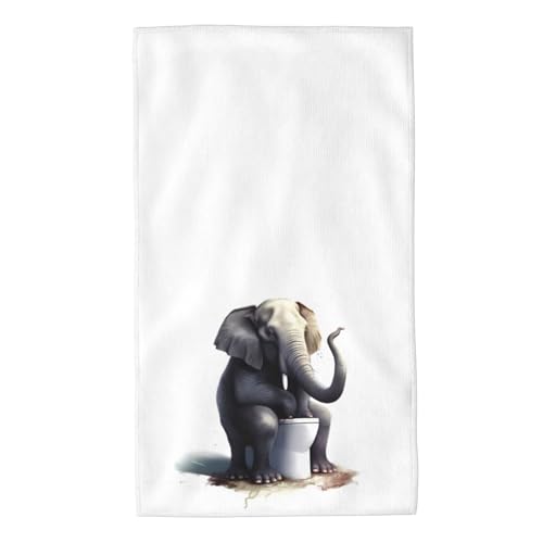 Ouqiuwa Serviettes de bain fines douces et mignonnes de 69,8 x 40,9 cm, petite serviette de bain décorative multi-usages pour salle de bain, cuisine, salle de sport, yoga