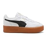 PUMA Women's Palermo Elevata Shoes, Puma White/Gum 8.5 Medium