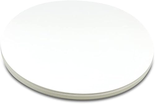 Tableros redondos para tartas, paquete de 10 soportes para tartas, base circular de cartón (blanco, 10 pulgadas)
