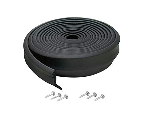 M-D Building Products 3749 Garage Door Bottom Rubber, 16 Feet, Black (3 Units)