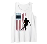 fútbol rugby deporte bandera americana patriota de EE.UU Camiseta sin Mangas