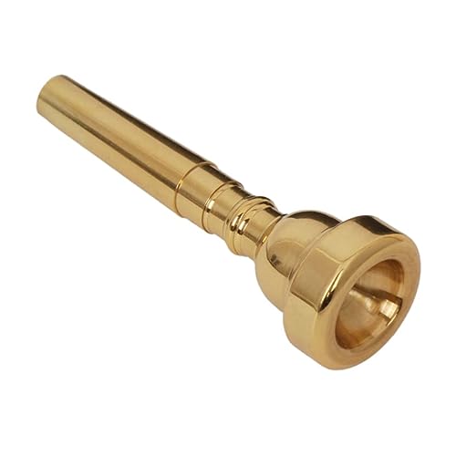 WESIEVYA トランペットマウスピース 祝福のトランペット オルタボーズ トランペットケース/金メッキトランペット ホーン トランペットの交換 3c トランペットのマウスピース Golden