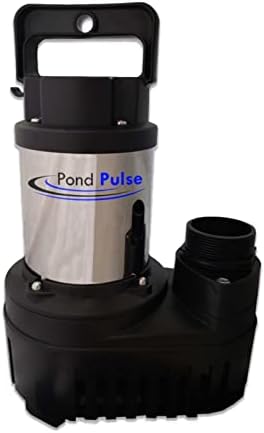 HALF OFF PONDS Pond Pulse 6,500 GPH Hybrid Drive Submersible Pump for Ponds, Water Gardens and Pond Free Waterfalls w/ 30' Power Cord - PP-6500
