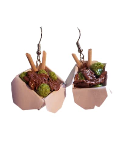 My Turquoise KittenBeef and Broccoli Earrings