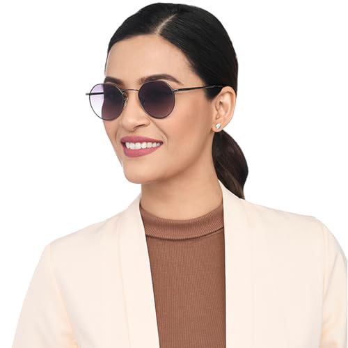 Image of Vincent Chase By Lenskart | Gunmetal Gray Full Rim Hexagonal | Branded and Stylish Sunglasses | 100% UV Protected | Men & Women | Small | VC S13984