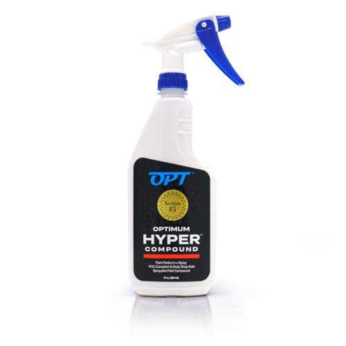 Optimum Hyper Compound - Spray Compound for Car Scratch Repair and Swirl Removal - Long Working Time, No Dusting, and Residue Free (17 oz.)
