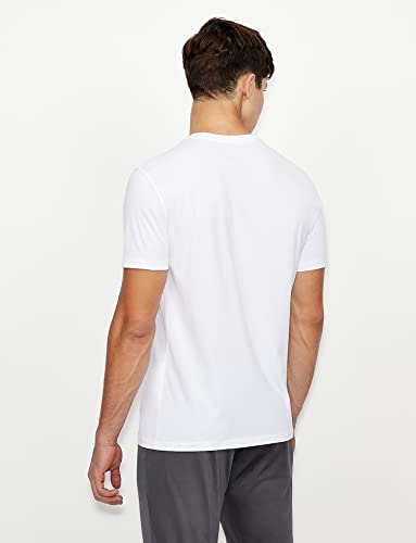 Armani Exchange Uomo T-Shirt, Bianco (Bianco 1100), M - 5